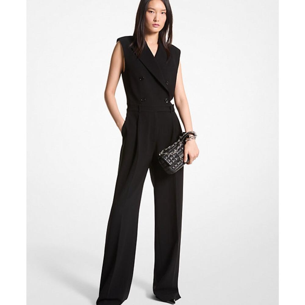 MICHAEL Kors Crepe Double Breasted Jumpsuit NWT SZ 4 $495